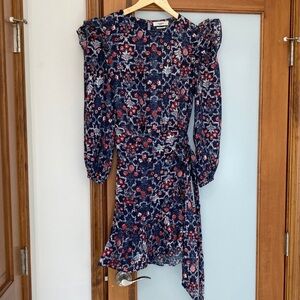 Elegant Floral Long Sleeve Dress